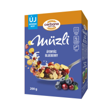 Cerbona müzli áfonyás 200 g reform élelmiszer