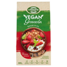  Cerbona Vegan piros gyümölcsös granola müzli 300 g reform élelmiszer