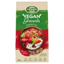 Cerbona Vegan piros gyümölcsös granola müzli 300 g reform élelmiszer