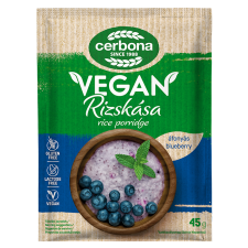 Cerbona vegán rizskása áfonya 45 g reform élelmiszer