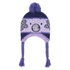 Cerda Gyerek sapka, Frozen, Elsa modell, pom pommal és fülekkel, lila gyerek sapka