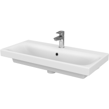 Cersanit Moduo mosdótál 80x38 cm négyszögletes fehér K116-012-ECO fürdőkellék
