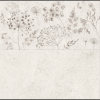 Cersanit Portiso 29,7x60cm matt krémszínű virágmintás dekorcsempe