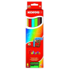 ceruza készlet, háromszögletű, vastag, KORES Jumbo, 6 különböző szín, 6 db/készlet (IK93506)