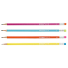 Ceruza radírral, 2B, hatszögletű, STABILO Pencil 160, OLAJZÖLD TEST (2160/2B) ceruza