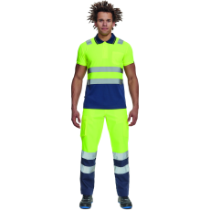 Cerva CADIZ HV galléros póló (sárga/navy, XXL)