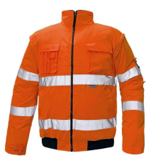 Cerva Clovelly Pilot Láthatósági Téli Dzseki HV Narancssárga - 4XL