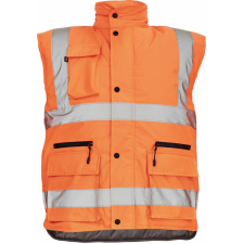 Cerva Cordoba jólláthatósági bélelt mellény narancs színben láthatósági ruházat