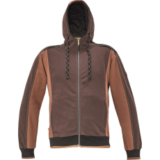 Cerva Dayboro Kapucnis Munkás Pulóver Sötétbarna - L