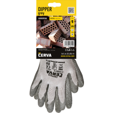 Cerva DIPPER kesztyű akasztófüllel szürke 9