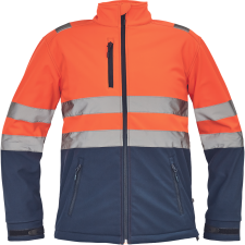 Cerva Granada Softshell kabát narancs-navy színben munkaruha