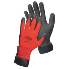 CERVA GROUP a. s. JACKDAW piros mártott nylon kesztyű (piros, 10) védőkesztyű