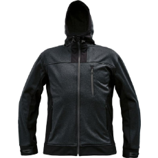 Cerva HUYER SOFTSHELL kabát (fekete, L)