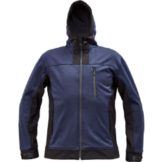 Cerva HUYER SOFTSHELL kabát (sötétkék/fekete, XS)