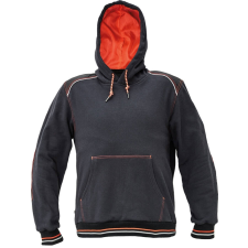 Cerva Knoxfield Hoodie pulóver szürke-piros színben munkaruha