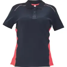 Cerva KNOXFIELD LADY galléros póló (antracit/piros, XS) munkaruha