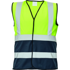 Cerva LYNX DUO HV mellény (sárga/navy, 3XL) munkaruha