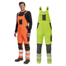 Cerva MAX VIVO HV férfi HI-VIS mellesnadrág - sárga/narancs