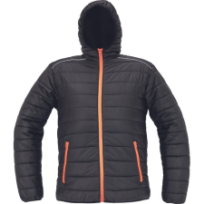 Cerva Max Vivo Light kabát fekete/narancssárga színben munkaruha