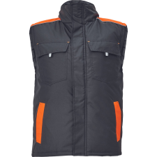 Cerva Max Vivo Munkás Mellény Fekete/Narancssárga - 4XL munkaruha