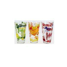 Cerve Nadia Fun in Sun üveg pohár szett, 165898 üdítős pohár