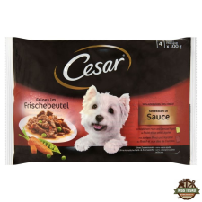 Cesar alutasak 4 pack válogatás mártásban Multipack 4x100g kutyaeledel