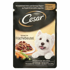 Cesar alutasak ízletes csirke és zöldség ragu 100gr kutyaeledel
