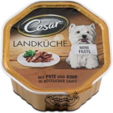 Cesar pulyka- és marhahúsos kutyaeledel alutálkában (7 x 150 g) 1.05kg kutyaeledel