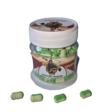 CFB 2in1 Fluo oldódó Wafters 20 g - Fokhagyma Mandula - Fehér Zöld - Választható Méret csali