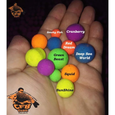 CFB Fluo Pop Up 14mm-50g bojli - Natur Sour fehér bojli, aroma
