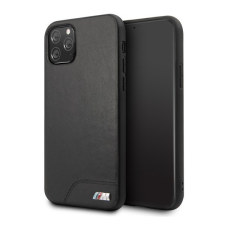 Cg mobile BMW M műanyag telefonvédő (bőr hatású hátlap) FEKETE [Apple iPhone 11 Pro Max] tok és táska