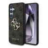 Cg mobile GUESS 4G BIG LOGO szilikon telefonvédő (ütésállóság, bőr hatású hátlap) SÖTÉTBARNA Samsung Galaxy S25 Plus (SM-S936) (GUHCS25M4GMGBR) (GUHCS25M4GMGBR)
