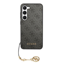 Cg mobile Guess 4g charms m&#369;anyag telefonvéd&#337; (textil hátlap, telefondísz) fekete guhcs24mgf4ggr tok és táska