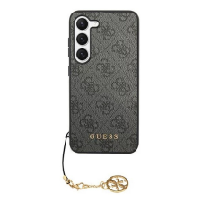 Cg mobile Guess 4g charms m&#369;anyag telefonvéd&#337; (textil hátlap, telefondísz) szürke guhcs24lgf4ggr tok és táska
