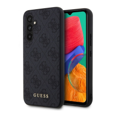 Cg mobile GUESS 4G METAL GOLD LOGO műanyag telefonvédő (textil hátlap) FEKETE Samsung Galaxy S23 FE (SM-S711) tok és táska