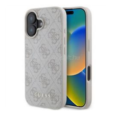 Cg mobile GUESS 4G METAL GOLD LOGO műanyag telefonvédő (textil hátlap) RÓZSASZÍN (GUHCP16SG4GFPI) tok és táska