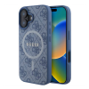 Cg mobile GUESS 4G RING CLASSIC LOGO szilikon telefonvédő (ütésállóság, textil hátlap, MagSafe) VILÁGOSKÉK Apple iPhone 16