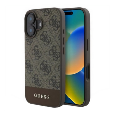 Cg mobile GUESS 4G STRIPE műanyag telefonvédő (textil hátlap) VILÁGOSBARNA tok és táska