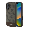 Cg mobile GUESS 4G STRIPE műanyag telefonvédő (textil hátlap) VILÁGOSBARNA Apple iPhone 16 Plus (GUHCP16MG4GLBR) (GUHCP16MG4GLBR)