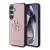Cg mobile GUESS GRAINED BIG 4G LOGO SMALL CLASSIC LOGO szilikon telefonvédő (ütésállóság, bőr hatású hátlap) RÓZSASZÍN (GUHCS25SPGT4MBP)