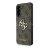 Cg mobile GUESS PU 4G METAL LOGO CASE műanyag telefonvédő (ütésállóság, bőr hatású hátlap) BARNA (GUHCSA564GMGBR)