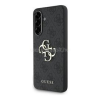 Cg mobile GUESS PU 4G METAL LOGO CASE műanyag telefonvédő (ütésállóság, bőr hatású hátlap) SÖTÉTSZÜRKE (GUHCSA564GMGGR)