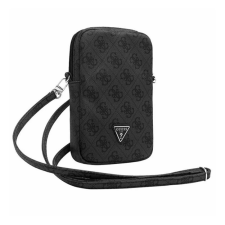 Cg mobile GUESS PU 4G TRIANGLE LOGO kézitáska álló univerzális, vállpánt, FEKETE tok és táska