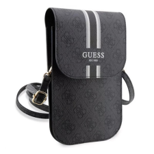 Cg mobile GUESS PU QUILTED 4G METAL LOGO kézitáska álló univerzális, vállpánt, FEKETE tok és táska