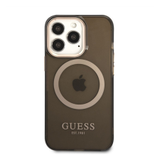 Cg mobile Guess Translucent MagSafe Apple iPhone 13 Pro hátlap tok, fekete tok és táska