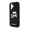 Cg mobile KARL LAGERFELD 3D RUBBER DOUBLE HEADS szilikon telefonvédő (ütésállóság, 3D) FEKETE (KLHCP16SRBCKCHLK)