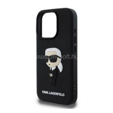 Cg mobile KARL LAGERFELD 3D RUBBER IKONIK szilikon telefonvédő (ütésállóság, 3D) FEKETE (KLHCP16L3DRKINK) tok és táska