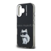 Cg mobile KARL LAGERFELD IML AQUARELLE CHOUPETTE szilikon telefonvédő (ütésállóság, kameravédő) FEKETE (KLHCP16SHMCHAQK)