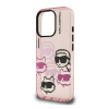 Cg mobile KARL LAGERFELD IML MULTI K&CH HEADS szilikon telefonvédő (ütésállóság, kameravédő) RÓZSASZÍN Apple iPhone 16 Pro (KLHCP16LHMCHKCP) (KLHCP16LHMCHKCP)