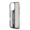 Cg mobile KARL LAGERFELD IML STRIPE LOGO szilikon telefonvédő (ütésállóság, kameravédő) FEKETE Apple iPhone 16 Pro Max